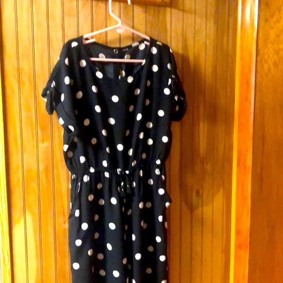 H M Other Black And White Polka Dot Jumper Poshmark